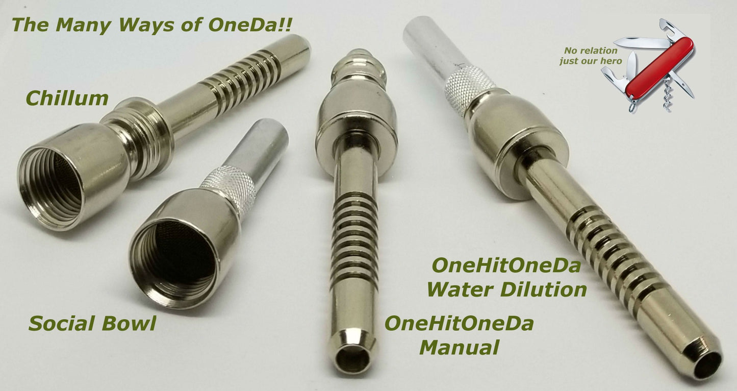 OneHitOneDa offers 4 pipes in OneDa. The most versatile Microdoser available