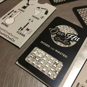 OneHitOneDa Embossed Black Leather DaGoBag Odor Blocking Wallet for Legal Hemp CBD