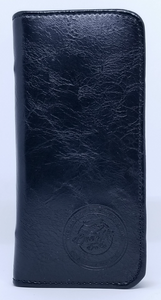OneHitOneDa Embossed Black Leather DaGoBag Odor Blocking Wallet for Legal Hemp CBD