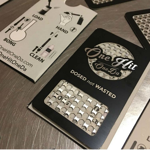 Image of Steel GrinDa Card Portable Grinder For Legal Hemp CBD